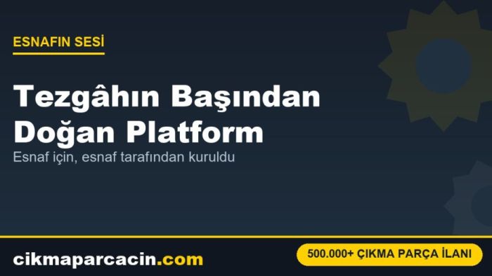 Tezgâhın Başından Doğan Fikir: Bir Çıkmacı Esnafı Türkiye'nin Parça Havuzunu Böyle Kurdu